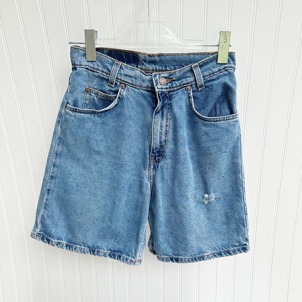 Levi’s Vintage Denim Shorts Orange Tab High Rise Blue 90s Boyfriend Jean 26